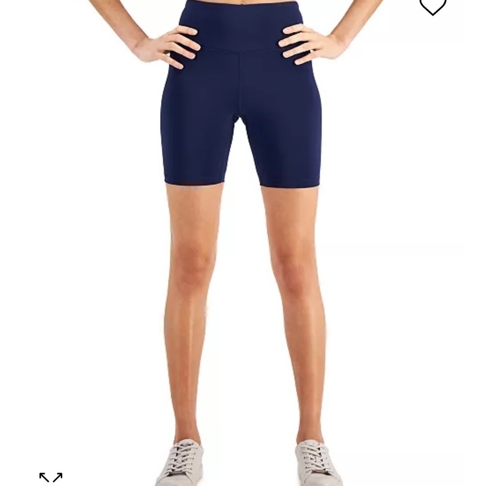 NWT Inc International Concepts Shiny Compression Bike Shorts medium